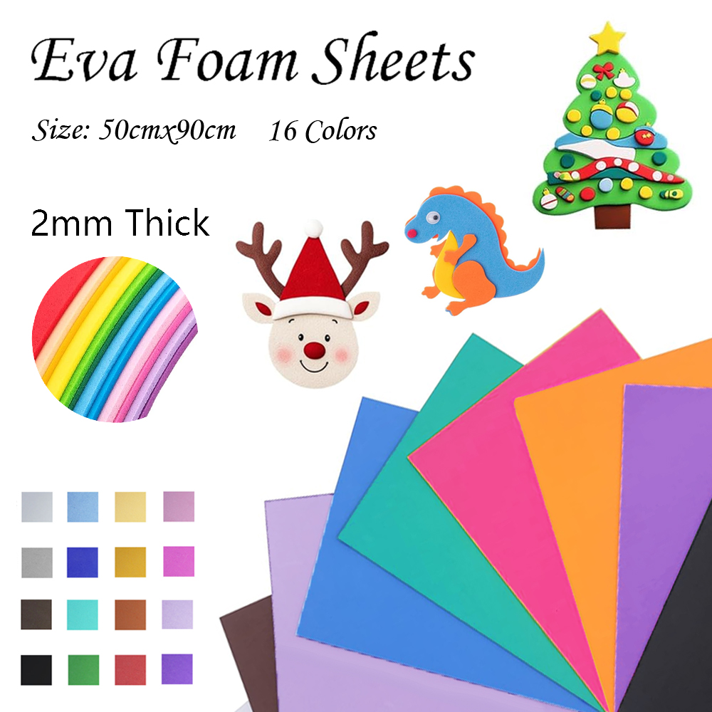 Cosplay Props Eva Foam - 16 цветов, красочные листы из пены