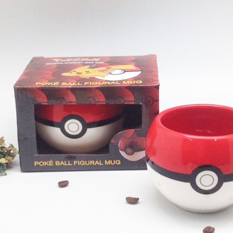 Pokeball Cosplay Prop - Керамическая кофейная кружка Pokemon Poke Ball,