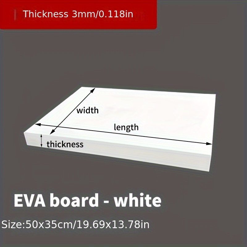 Пенопластовая доска EVA 14x19  – обзор и цена Cosplay Props Eva Foam